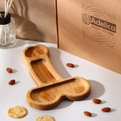 Деревянное блюдо для подачи в форме члена (25 х 16,5 х 1,7 см) - Сима-Ленд - купить с доставкой в Батайске