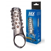 Дымчатая насадка на пенис с выпуклостями - 11 см. - Sex Expert - в Батайске купить с доставкой