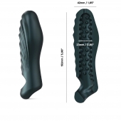 Серая силиконовая насадка на пенис с подхватом Manwan Ryzer - Manwan - в Батайске купить с доставкой