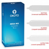 Презервативы OKOTO Mega Mix - 18 шт. - Sitabella - купить с доставкой в Батайске