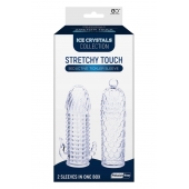 Набор из 2 прозрачных насадок на член Seductive Tickler Sleeves Set - NMC - в Батайске купить с доставкой