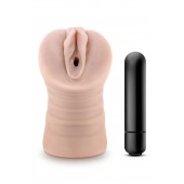 Телесный мастурбатор-вагина Ayumi с вибрацией - Blush Novelties - в Батайске купить с доставкой