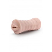 Телесный мастурбатор-ротик Nicole Vibrating Masturbator - Blush Novelties - в Батайске купить с доставкой