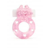 Розовое эрекционное виброкольцо в форме зайчика - 1137 - в Батайске купить с доставкой