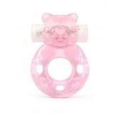 Розовое эрекционное виброкольцо в форме мишки - 1137 - в Батайске купить с доставкой