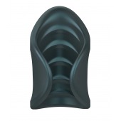 Серый сквозной мастурбатор с вибрацией Manwan Starter - Manwan - в Батайске купить с доставкой