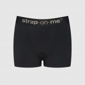Черные трусики-боксеры для фиксации насадок Strap-on-me Harness Lingerie Allure - size XL - Strap-on-me - купить с доставкой в Батайске