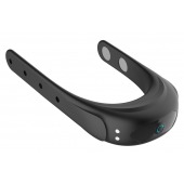 Черное эрекционное виброкольцо на ремешках - Boys of Toys - в Батайске купить с доставкой