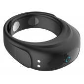 Черное эрекционное виброкольцо на ремешках - Boys of Toys - в Батайске купить с доставкой