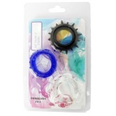 Набор из 3 эрекционных колец разного цвета и рельефа - Boys of Toys - в Батайске купить с доставкой