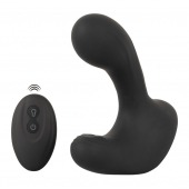 Черная анальная вибропробка с функцией расширения RC Butt Plug with 3 functions - Orion - в Батайске купить с доставкой