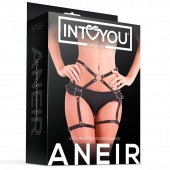 Черные стрепы на бёдра Aneir - Intoyou - купить с доставкой в Батайске