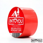 Красный скотч для фиксации Non-Sticky Bondage Tape - 15 м. - Intoyou - купить с доставкой в Батайске
