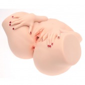 Телесный мастурбатор-полуторс Barbie - Naked Factory - в Батайске купить с доставкой