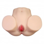Телесный мастурбатор с 2 любовными отверстиями Olivia - Baile - в Батайске купить с доставкой