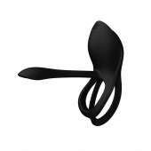 Черное эрекционное виброкольцо Bayek с пультом ДУ - Zalo - в Батайске купить с доставкой