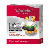 Стимулирующая насадка Sitabella Extender  Красный молодец - Sitabella - купить с доставкой в Батайске