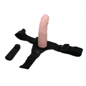 Реалистичный страпон-фаллоимитатор на трусиках Ultra Passionate Harness - 15 см. - Baile - купить с доставкой в Батайске