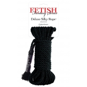Черная веревка для фиксации Deluxe Silky Rope - 9,75 м. - Pipedream - купить с доставкой в Батайске