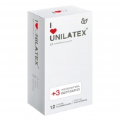 Ультратонкие презервативы Unilatex Ultra Thin - 12 шт. + 3 шт. в подарок - Unilatex - купить с доставкой в Батайске