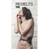 Пояс с клёпками Yona Black - Rebelts - купить с доставкой в Батайске