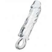 Прозрачная насадка с петлёй для фиксации - 14 см. - ToyFa - в Батайске купить с доставкой