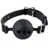 Силиконовый кляп-шар с отверстиями для дыхания Silicone Breathable Ball Gag Small - Pipedream - купить с доставкой в Батайске