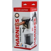 Насадка-фаллоимитатор на кожаных трусиках Harness Ultra Realistic 7  - 18 см. - LOVETOY (А-Полимер) - купить с доставкой в Батайске