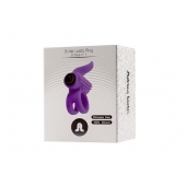 Эрекционное кольцо с подхватом мошонки и стимуляцией клитора Bullet Lastic Ring - Adrien Lastic - в Батайске купить с доставкой