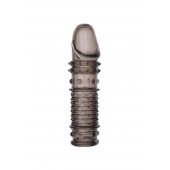 Дымчатая закрытая насадка ToyFa XLover с чешуйками и пупырышками - 13,5 см. - ToyFa - в Батайске купить с доставкой