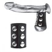 Утяжка на пенис на кнопочках 100% PVC STRAP WITH METAL SNAP - BlueLine - купить с доставкой в Батайске