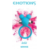 Голубое эрекционное виброколечко Emotions Minnie Breeze - Lola Games - в Батайске купить с доставкой