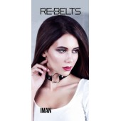 Чёрный чокер-кляп Iman Black - Rebelts - купить с доставкой в Батайске
