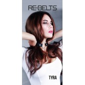 Чёрный кожаный чокер-кляп Tyra Black - Rebelts - купить с доставкой в Батайске