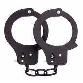 Чёрные наручники из листового металла BONDX METAL CUFFS BLACK - Dream Toys - купить с доставкой в Батайске