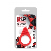 Красное эрекционное кольцо LIT-UP SILICONE STIMU RING 1 RED - Dream Toys - в Батайске купить с доставкой