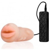 Мастурбатор-ротик с вибрацией REALSTUFF VIBRATING MASTURBATOR MOUTH - Dream Toys - в Батайске купить с доставкой
