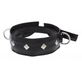 Полиуретановый ошейник с пуклями и D-кольцами Collar with Studs - Blush Novelties - купить с доставкой в Батайске
