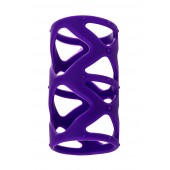 Фиолетовая насадка-сетка на пенис - 7,5 см. - A-toys - в Батайске купить с доставкой