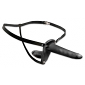 Женский страпон с вагинальной пробкой Double Penetrix Strap-on - 15 см. - Pipedream - купить с доставкой в Батайске