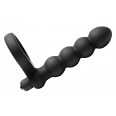 Насадка для двойного проникновения Double Fun Cock Ring with Double Penetration Vibe - XR Brands - в Батайске купить с доставкой