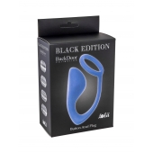 Синее эрекционное кольцо с анальной пробкой Button Anal Plug - Lola Games - в Батайске купить с доставкой
