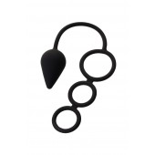 Тройное эрекционное кольцо с анальным хвостом Drop M-size - Erotist Adult Toys - в Батайске купить с доставкой