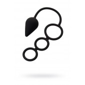 Тройное эрекционное кольцо с анальным хвостом Drop M-size - Erotist Adult Toys - в Батайске купить с доставкой