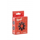 Чёрное эрекционное кольцо Rings Bubbles - Lola Games - в Батайске купить с доставкой