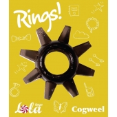 Чёрное эрекционное кольцо Rings Cogweel - Lola Games - в Батайске купить с доставкой