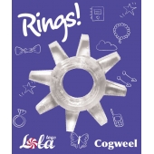 Прозрачное эрекционное кольцо Rings Cogweel - Lola Games - в Батайске купить с доставкой