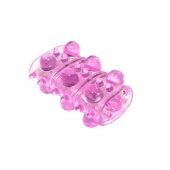 Розовая насадка на пенис Rings Armour - Lola Games - в Батайске купить с доставкой