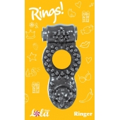 Чёрное эрекционное кольцо Rings Ringer - Lola Games - в Батайске купить с доставкой