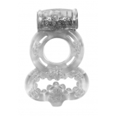 Прозрачное эрекционное кольцо Rings Treadle с подхватом - Lola Games - в Батайске купить с доставкой